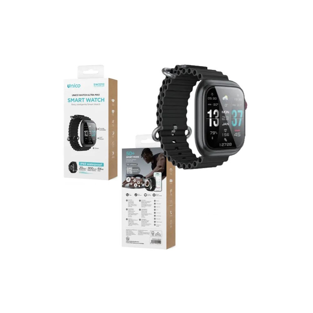 SMART WATCH DAFIT 2.01 POLLICI (02UNICO,SW2212,BLACK)Unico