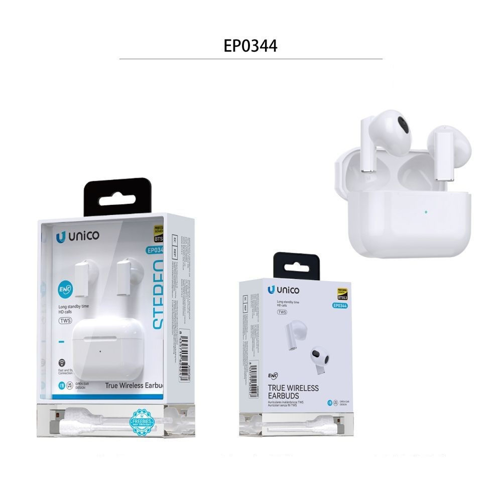 Auricolari Bluetooth TWS EP0344 - BiancoUnico