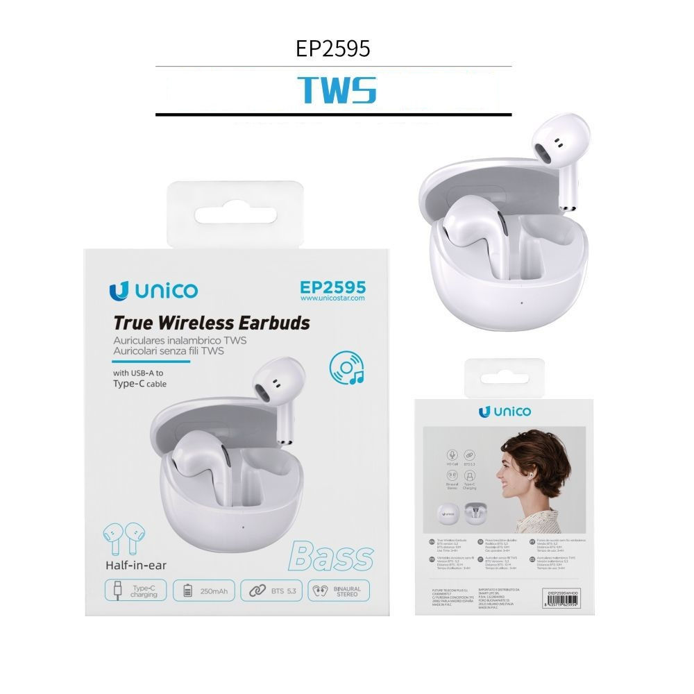 AURICOLARI BLUETOOTHUnico