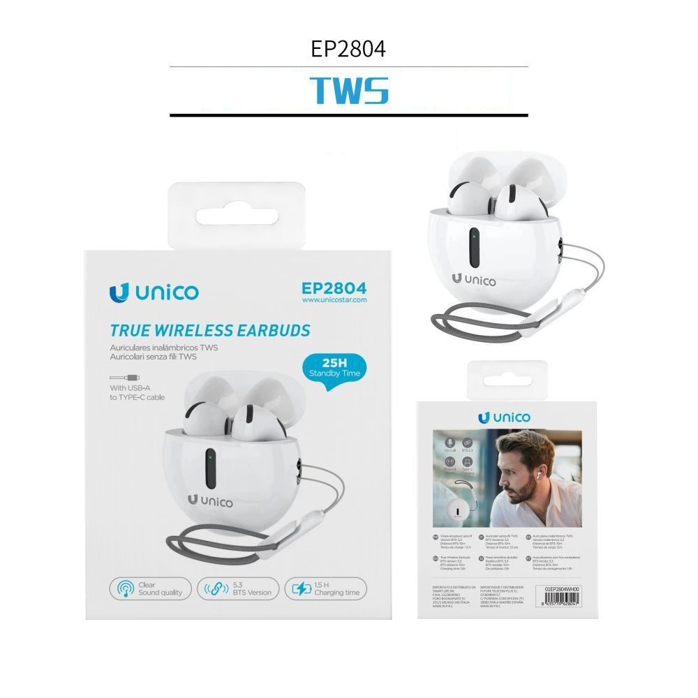 AURICOLARI BLUETOOTHUnico
