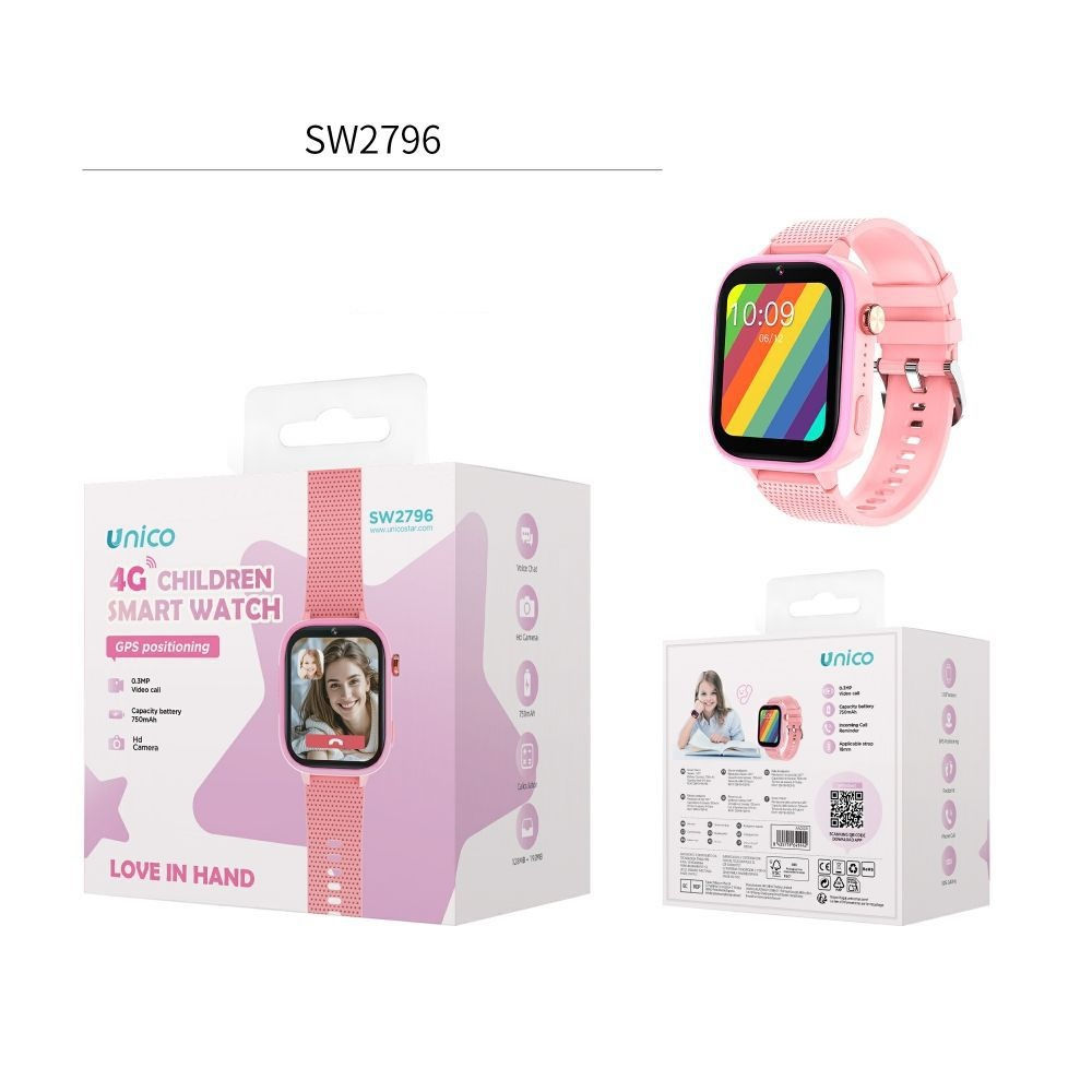 Smartwatch Bambini 4G GPS SW2796 - RosaUnico