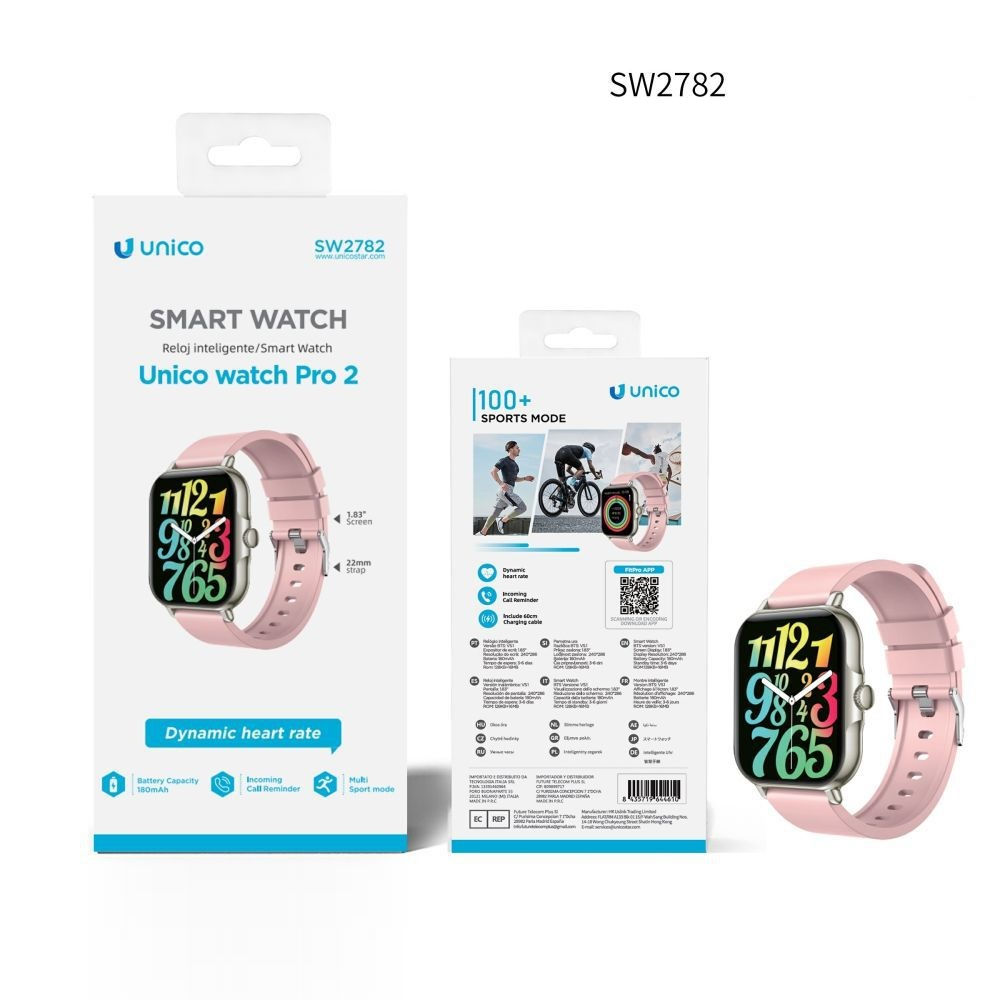Smartwatch FitPro 2 (1,83") - SW2782 RosaUnico