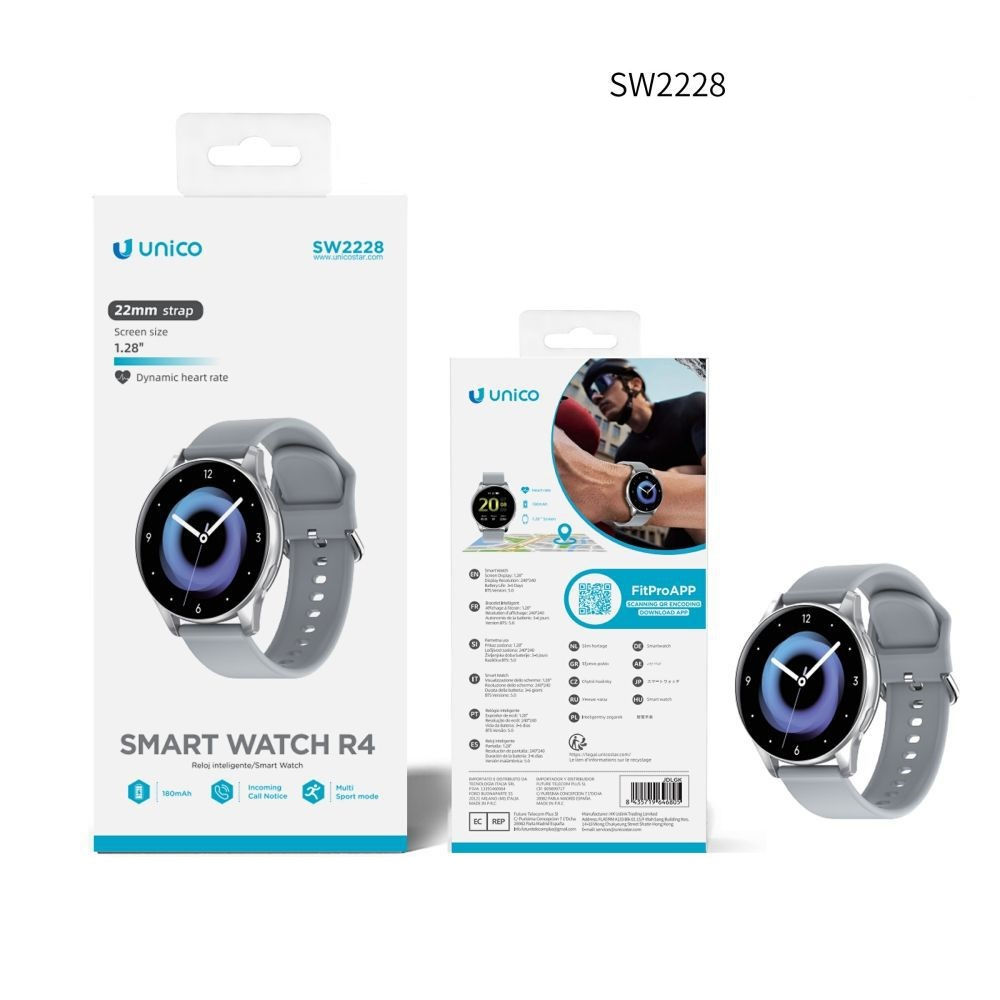 Smartwatch FitPro R4 (1,28") - SW2228 GrigioUnico