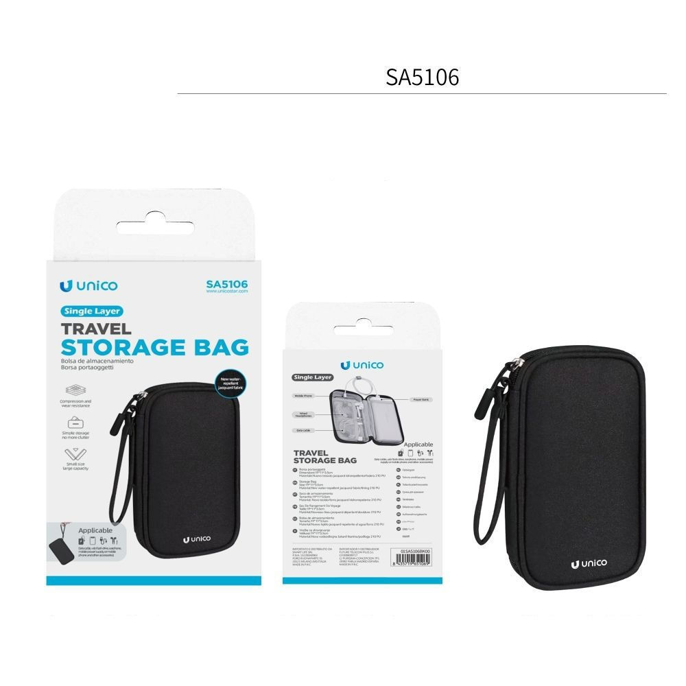 Borsa Portaoggetti da Viaggio SA5106 - NeroUnico