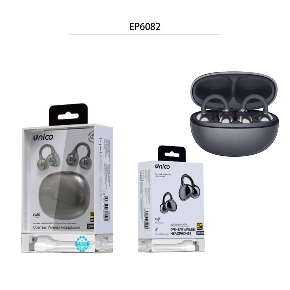 Auricolari Bluetooth OWS EP6082 - GrigioUnico