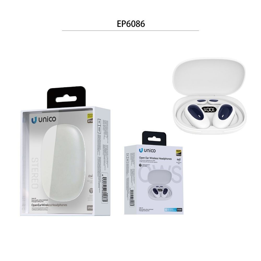 Auricolari Bluetooth OWS EP6086 - BiancoUnico