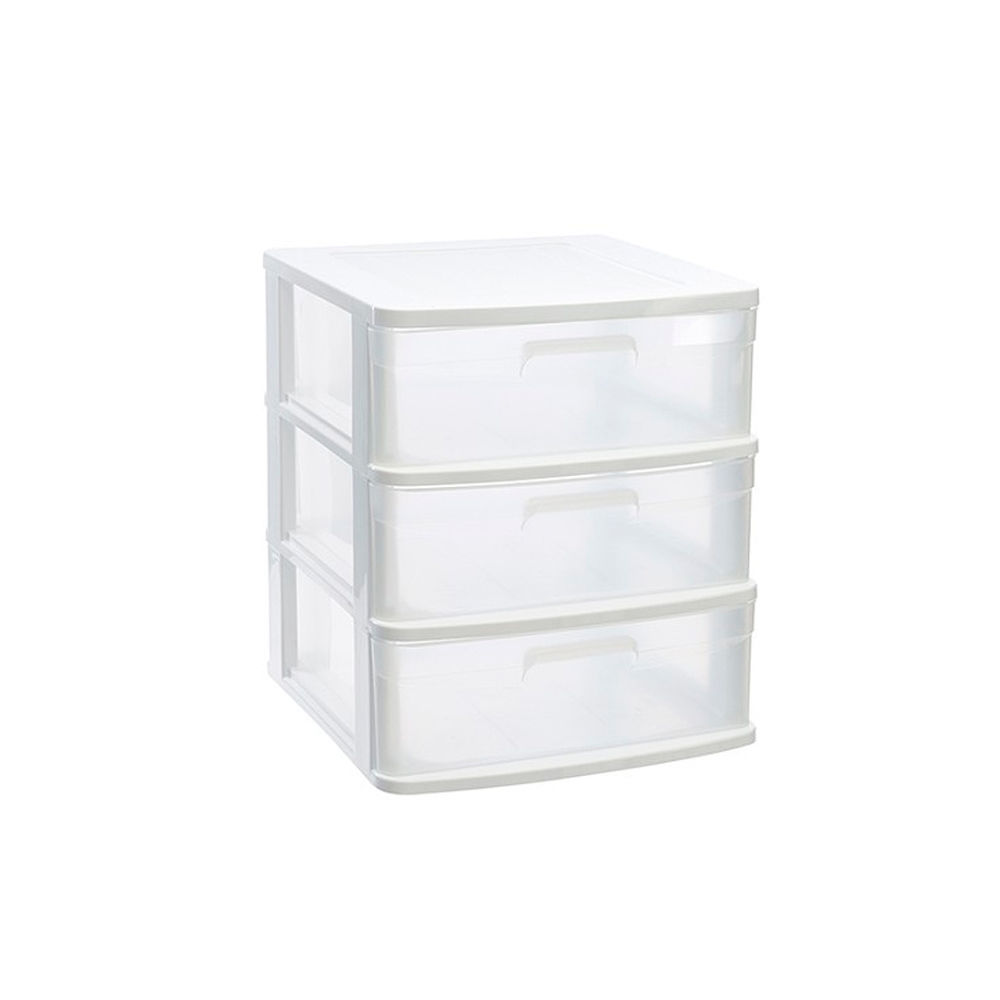 CASSETTIERA SENA 3 CASSETTI - BIANCOPlastic Forte