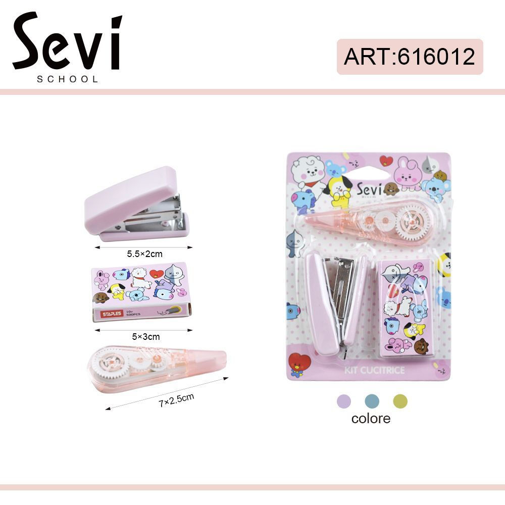 KIT CUCITRICE & CORRETTORE - BT21Sevi