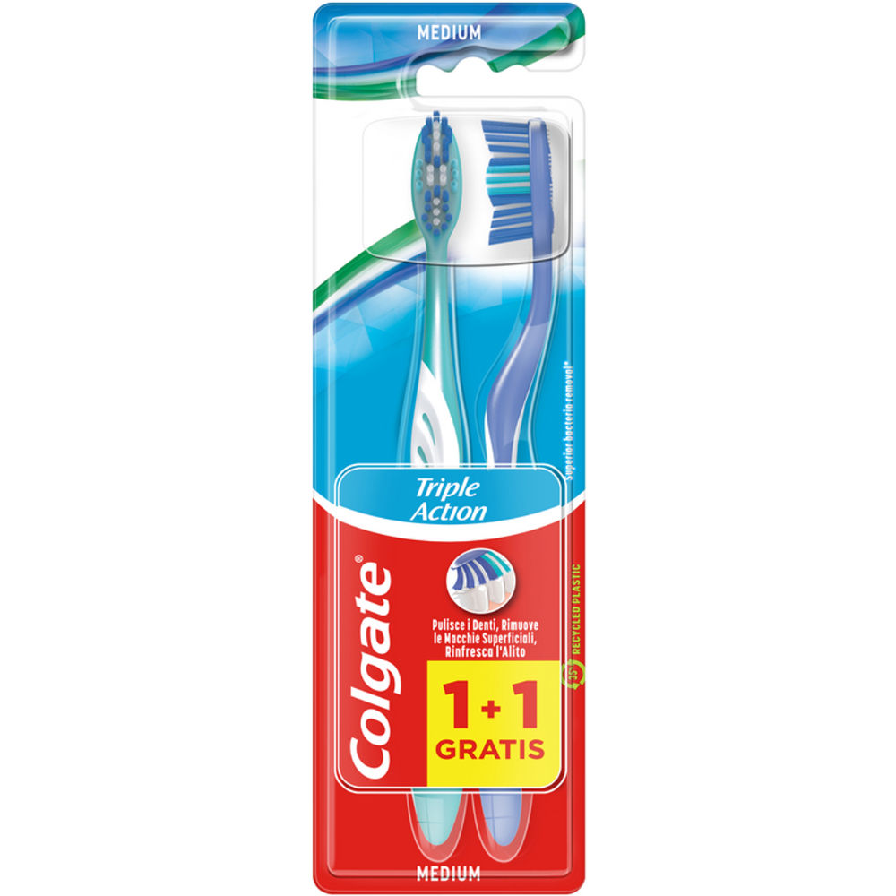 Colgate Spazzolino per Cattivi Odori Triple Action - 2pzColgate