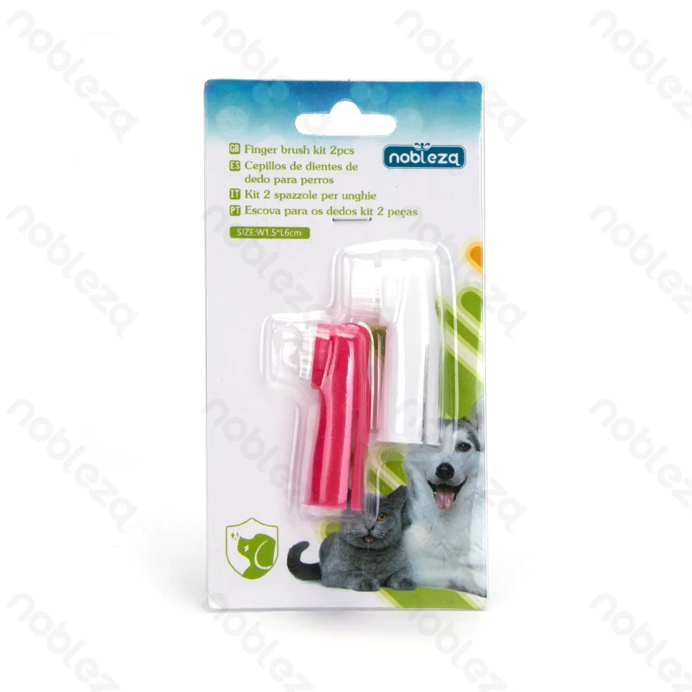 SPAZZOLINI DA DITO PER ANIMALI - IGIENE ORALE - 2PZNobleza
