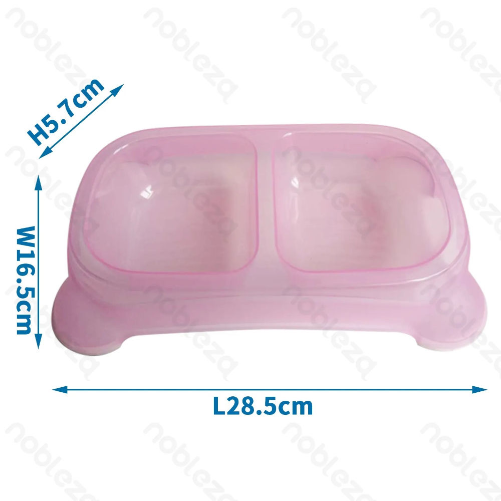 CIOTOLA DOPPIA IN PLASTICA - ROSA - 28,5CMNobleza