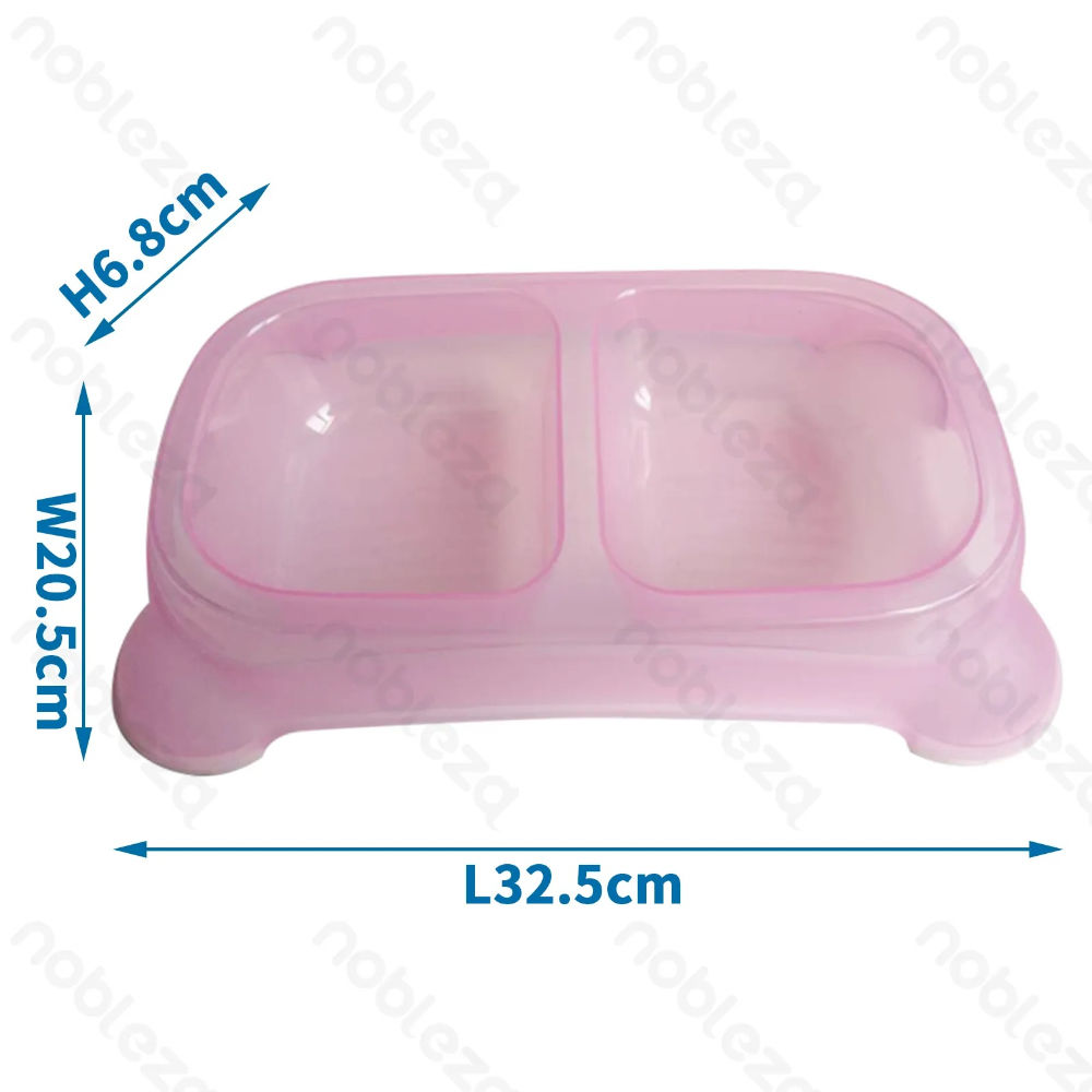 CIOTOLA DOPPIA IN PLASTICA - ROSA - 32,5CMNobleza
