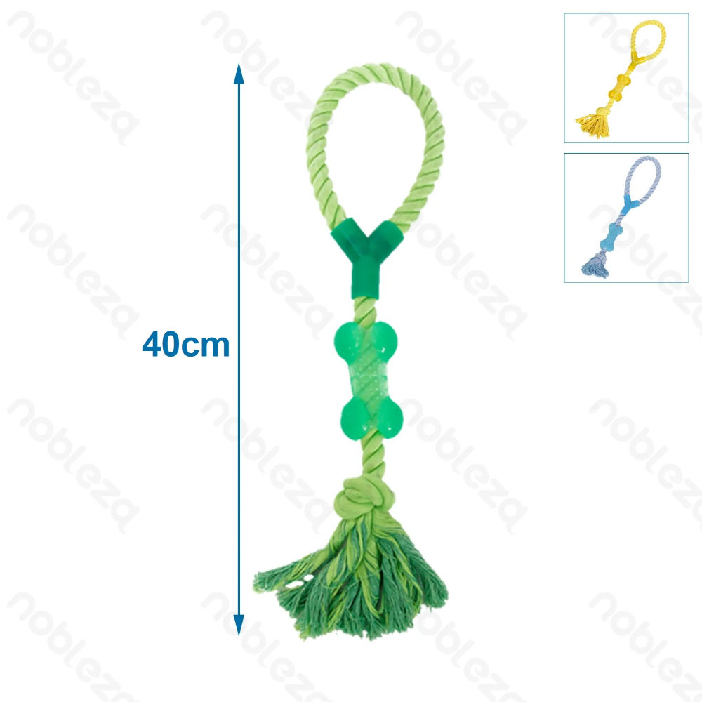 CORDA CON OSSO IN PLASTICA PER CANI - 40CMNobleza
