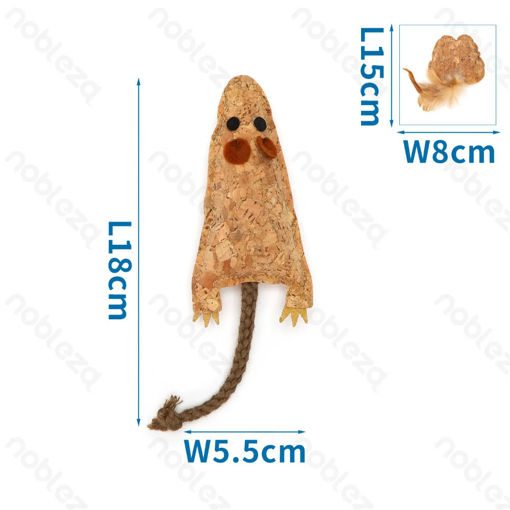 Giochino in Sughero con Erba Gatta - 18/15cmNobleza