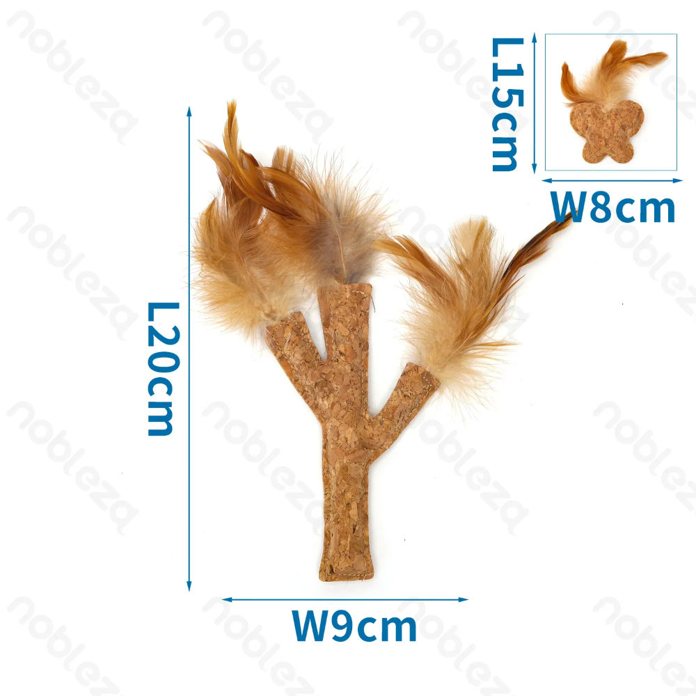 Gioco per Gatti in Sughero con Erba Gatta - 15/20cmNobleza