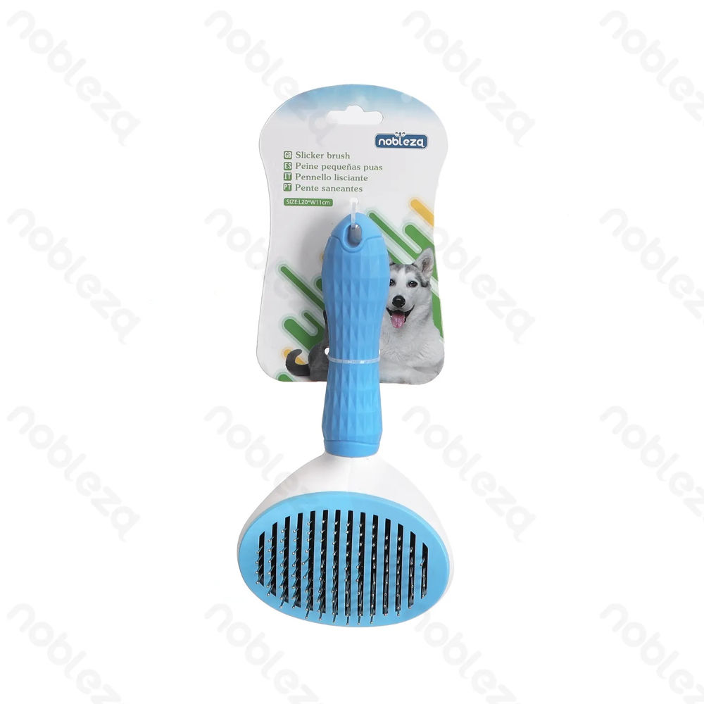 SPAZZOLA AUTOPULENTE - OVALE - DENTI SPESSINobleza