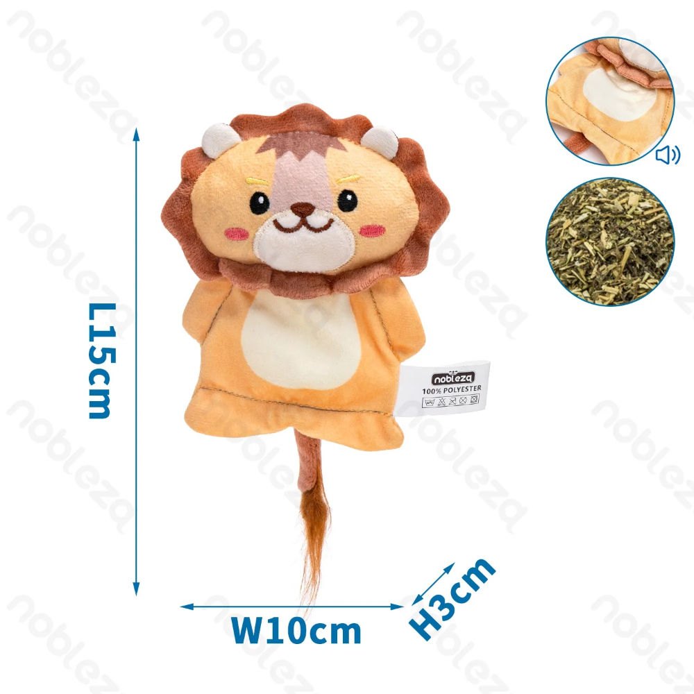 PELUCHE CON ERBA GATTA -  LEONENobleza