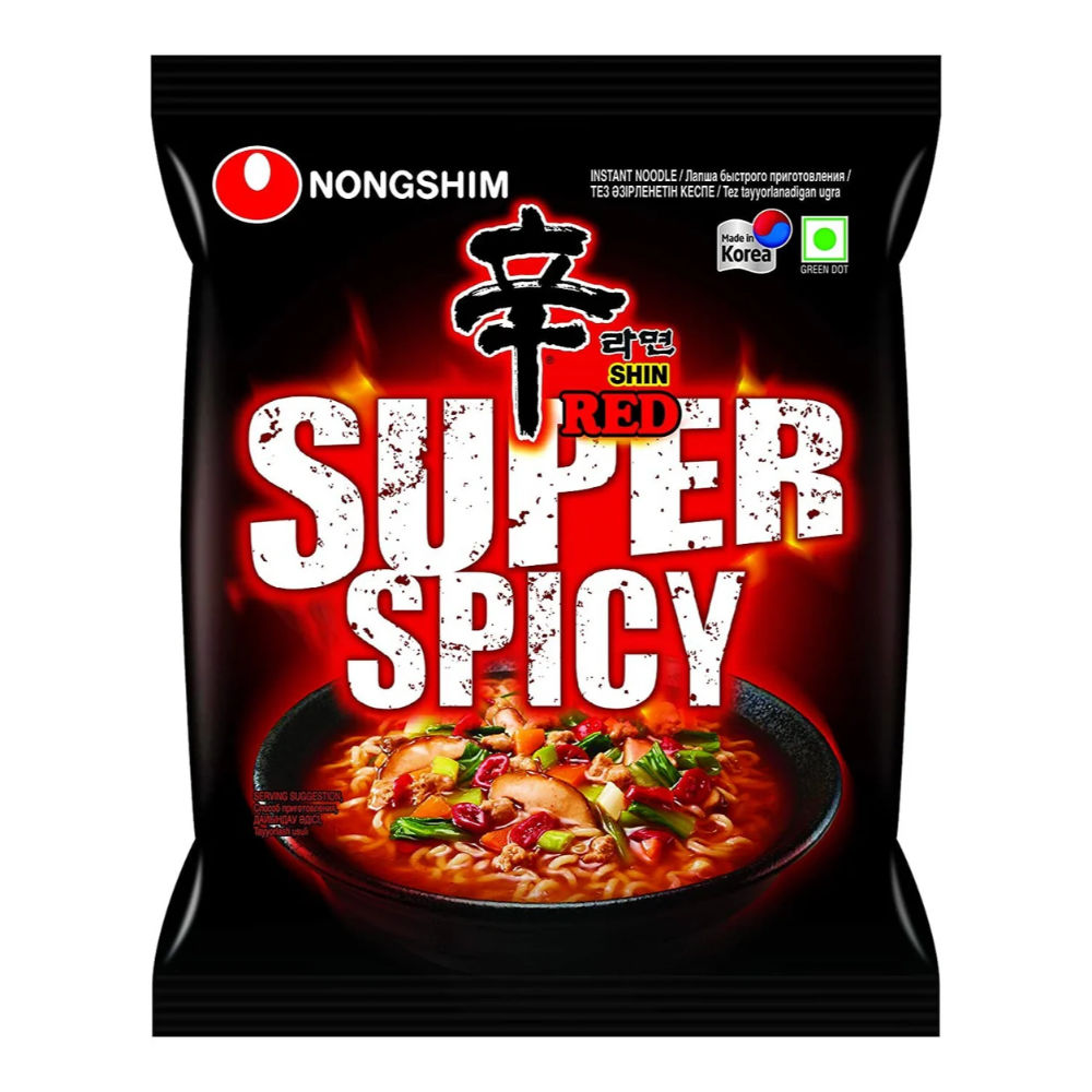 NONGSHIM RAMYUN RED SUPER SPICY 120GAsian Food