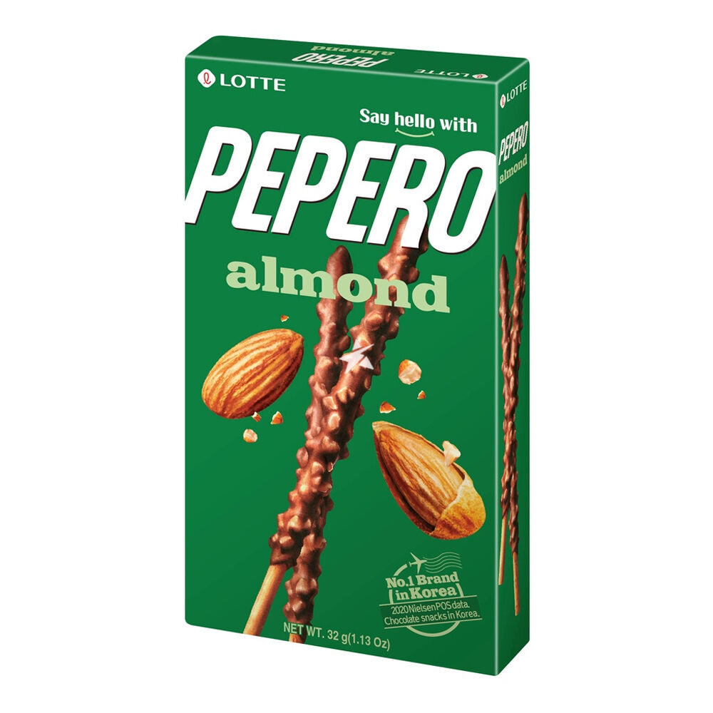 Pepero Biscotti 32g - Crema al Cacao & MandorlePepero