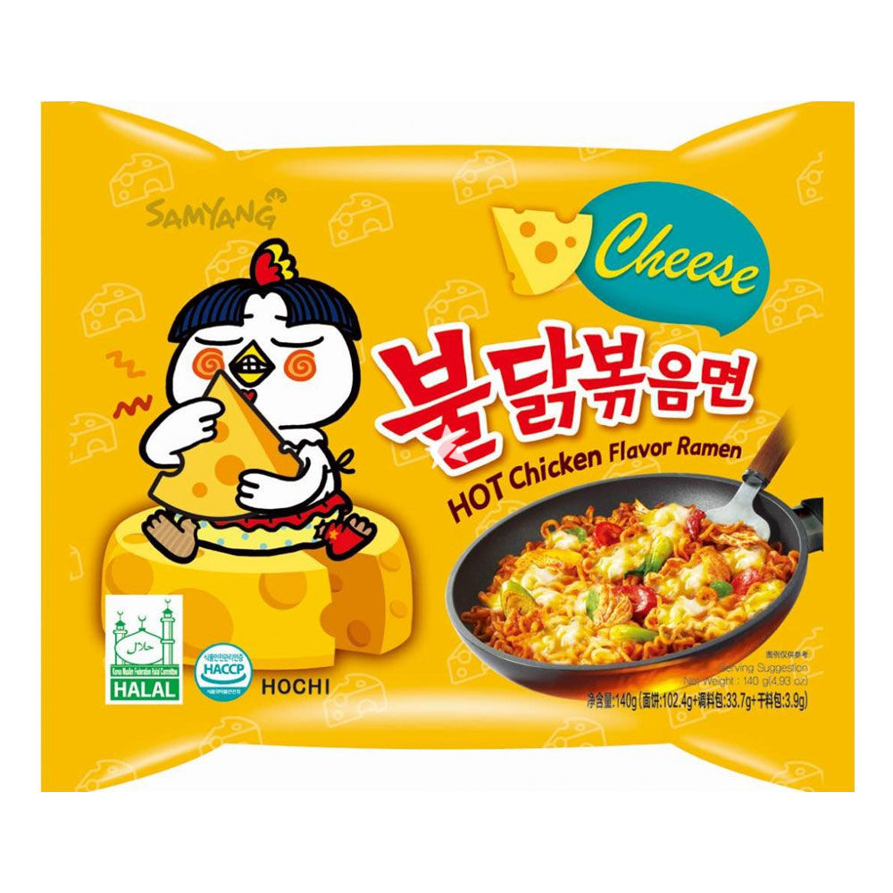 SAMYANG RAMEN - HOT CHICKEN CHEESE 140GAsian Food