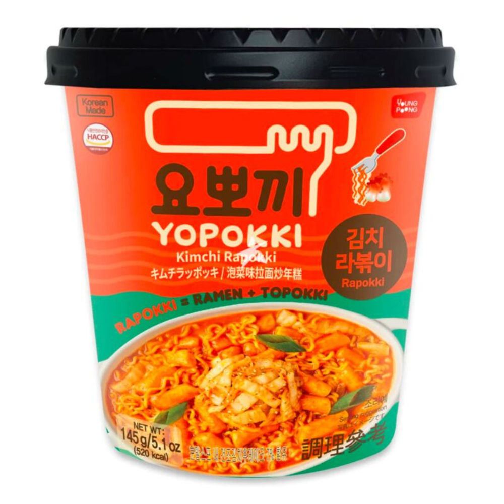 Yopokki Kimchi Rapokki - Tteokbokki & Ramen - 145gAsian Food