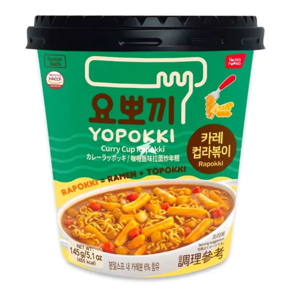 Yopokki Curry Rapokki - Tteokbokki & Ramen - 145gAsian Food