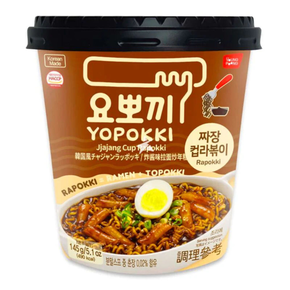 Yopokki Jjajang Rapokki - Tteokbokki & Ramen - 145gAsian Food