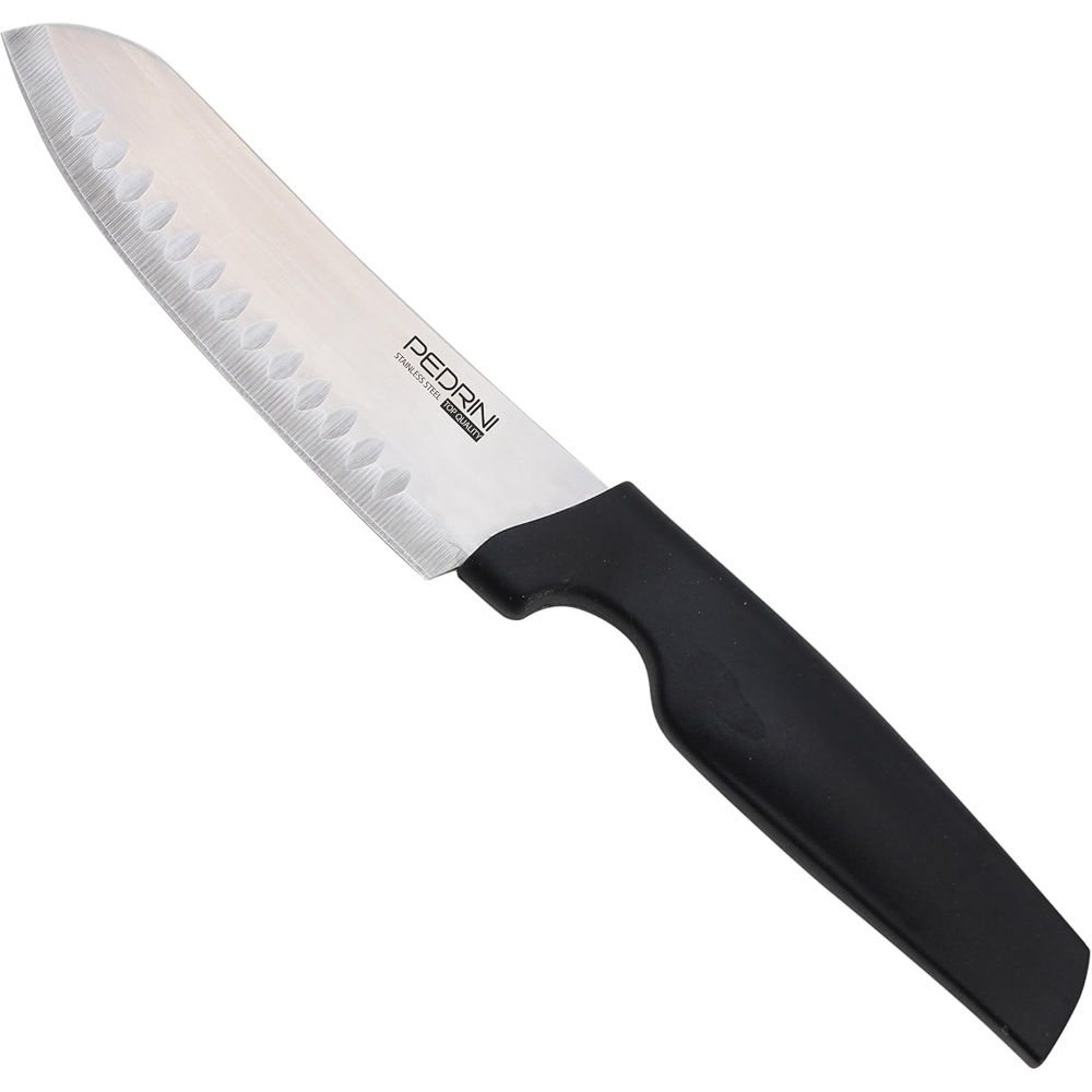 COLTELLO SANTOKU, ACCIAIO INOX BLISTERPedrini