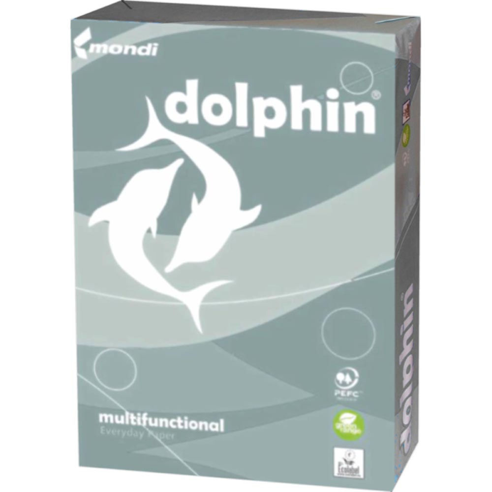 RISMA CARTA A4 80g DOLPHIN - 500 FOGLI - BIANCOMondi