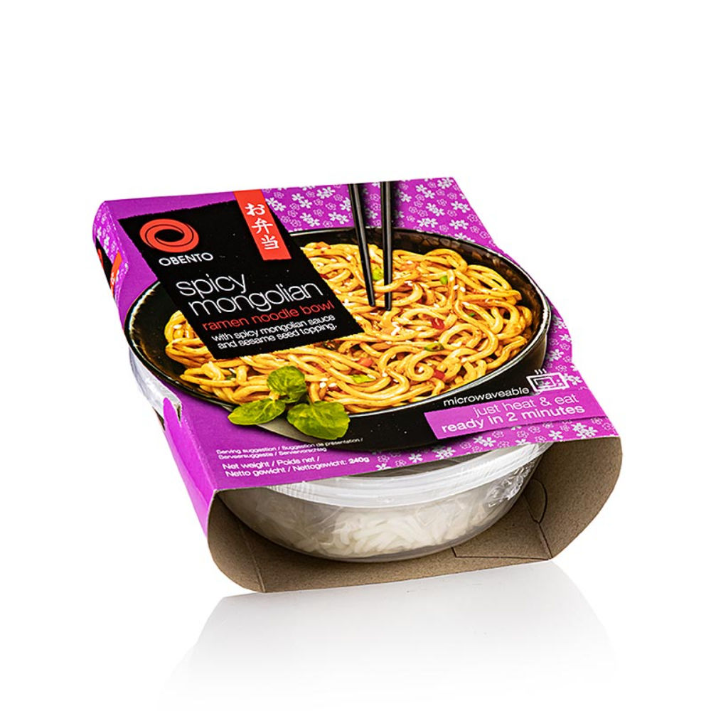 OBENTO NOODLES - SPICY MONGOLIAN 240GAsian Food