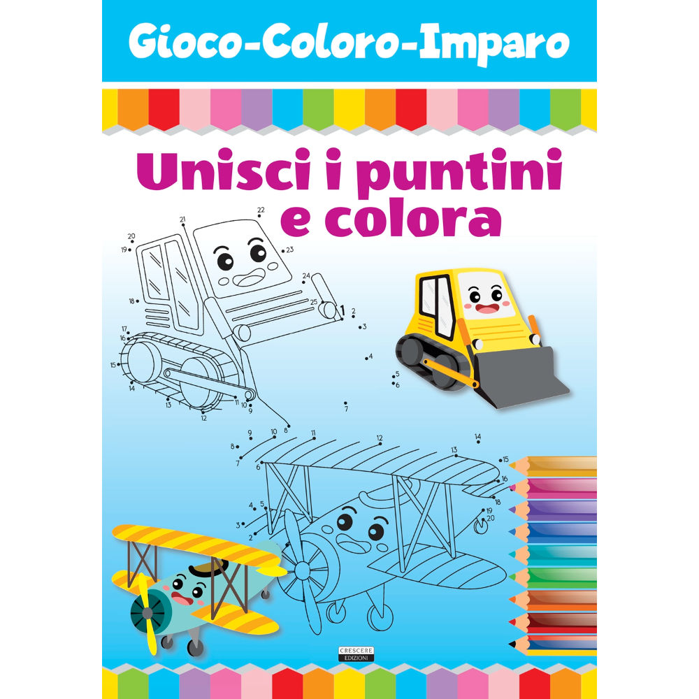 Gioco Coloro Imparo A - Unisci i Puntini e ColoraCrescere Edizioni