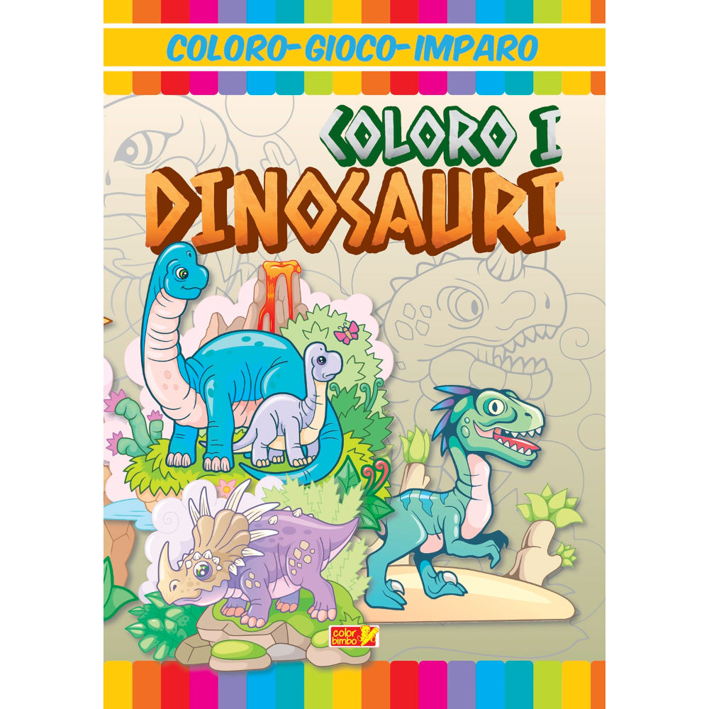 Gioco Coloro Imparo B - Colori i DinosauriCrescere Edizioni