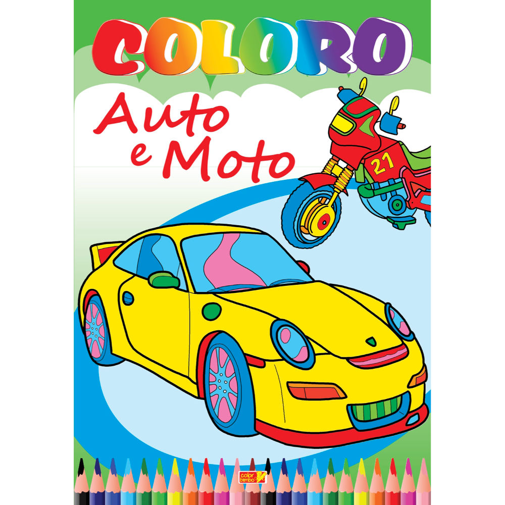 Coloriamo 1 - Colora Auto e MotoCrescere Edizioni