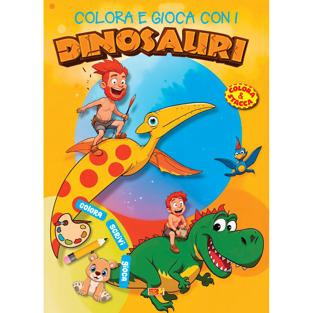 Coloro 64pg - Colora e Gioca con i DinosauriCrescere Edizioni