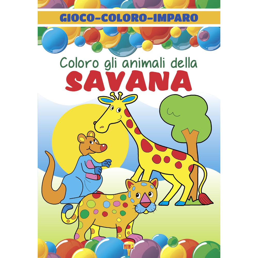Gioco Coloro Imparo C - Coloro gli Animali della SavanaCrescere Edizioni