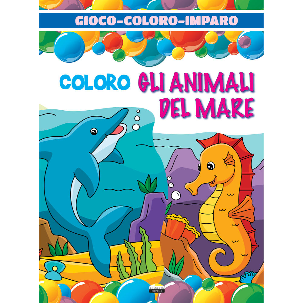 Gioco Coloro Imparo C - Coloro gli Animali del MareCrescere Edizioni