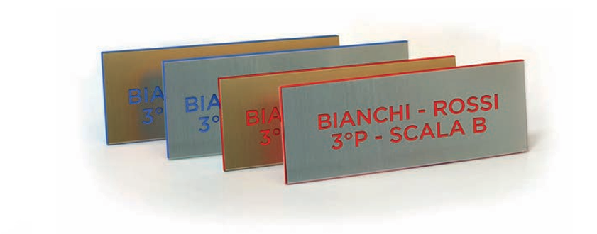 TARGHETTA PER CITOFONO 56X16 MM BLUE SILVERMy Family