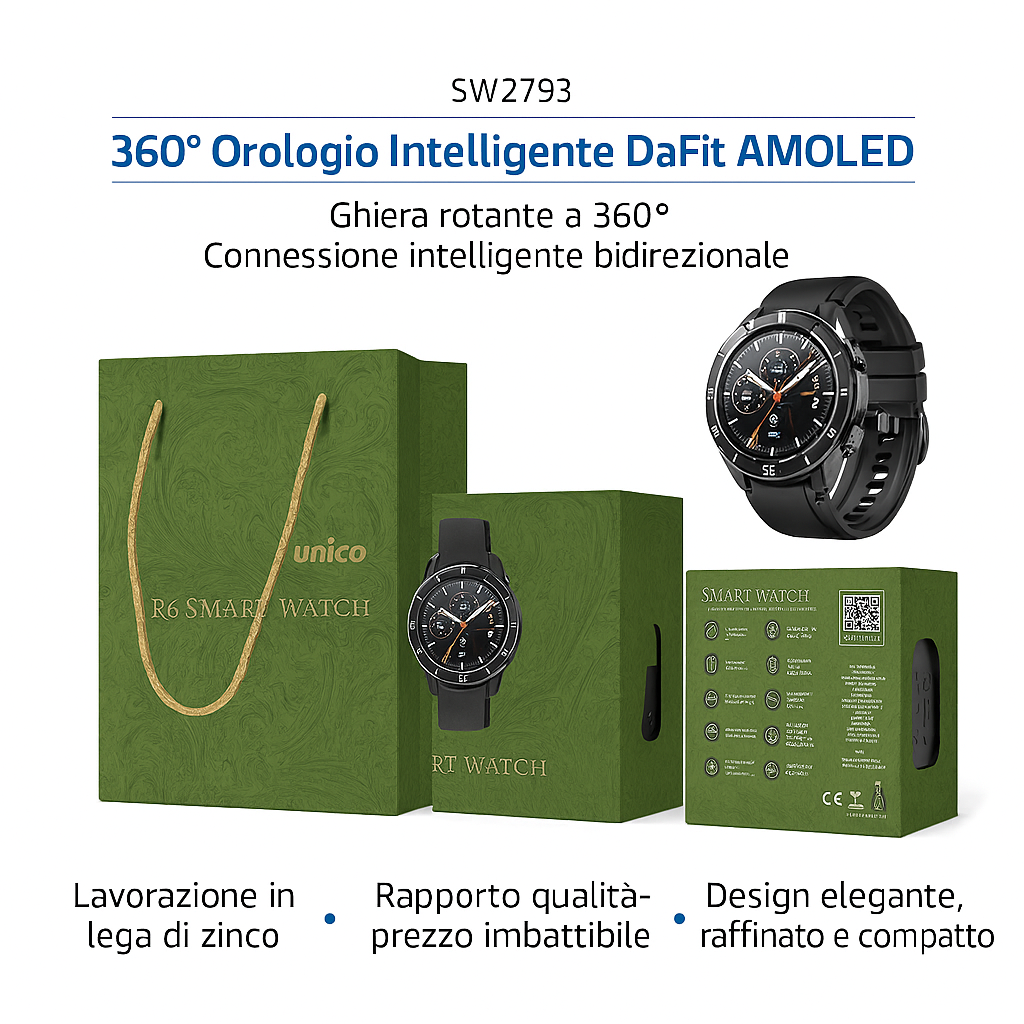 Smartwatch DaFit R6 (1,43") - SW2793 NeroUnico